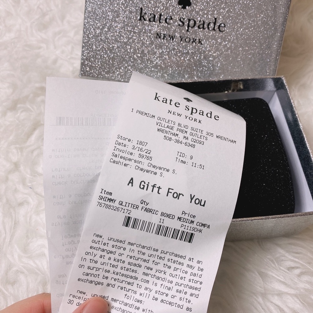 Kate Spade shimmy boxed medium compartment wallet - Picture 8 of 9